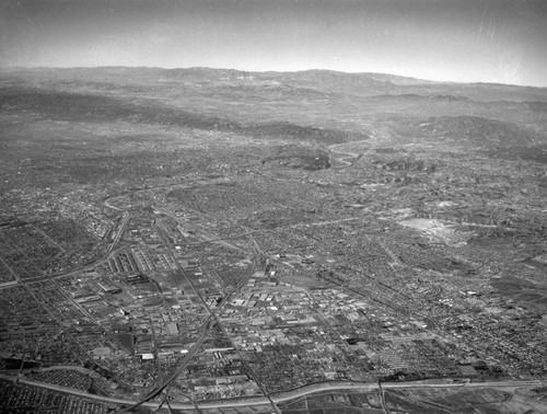 Central Manufacturing District, Commerce, looking northwest