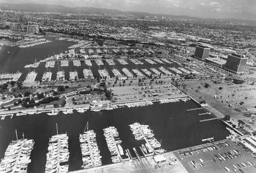 Aerial view of Marina del Rey