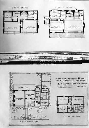 Demonstration home floor plans