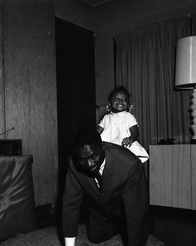 Unidentified African American family at home