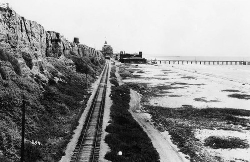 Santa Monica beach and palisades