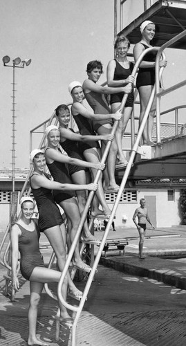 Mermaids on a ladder