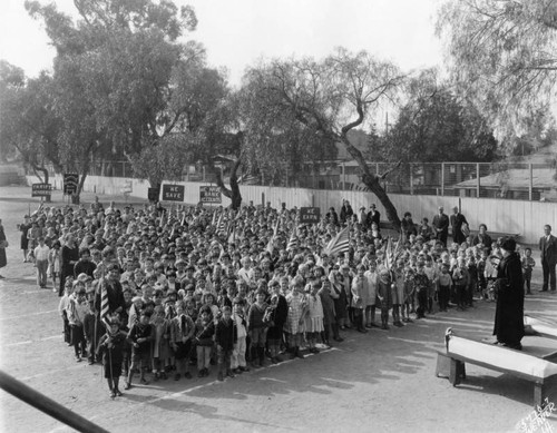 Washington Street School group, view 1