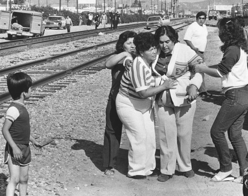 Train derailed, Pacoima