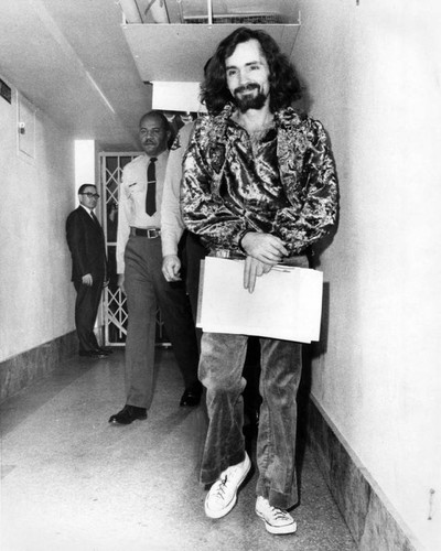 Charles Manson escorted to court