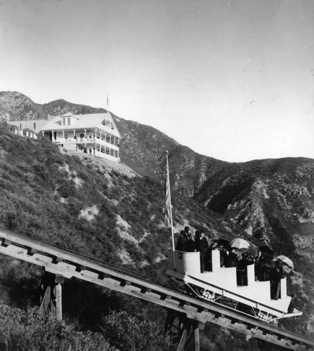 Near summit of great incline, Mount Lowe Railway