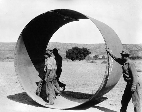 Section of California Aqueduct pipe