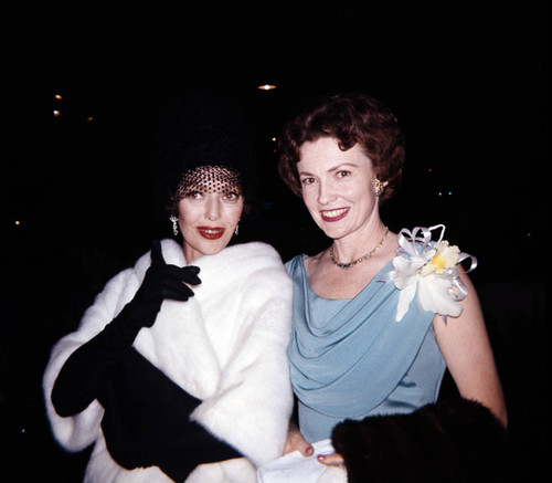 Loretta Young and Joan Leslie