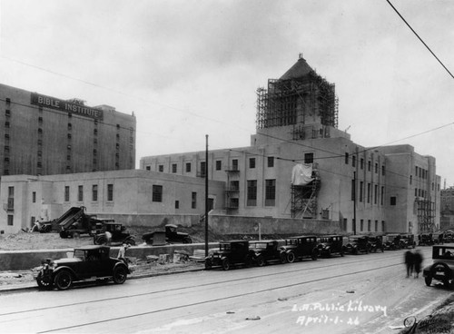 LAPL Central Library construction, view 85