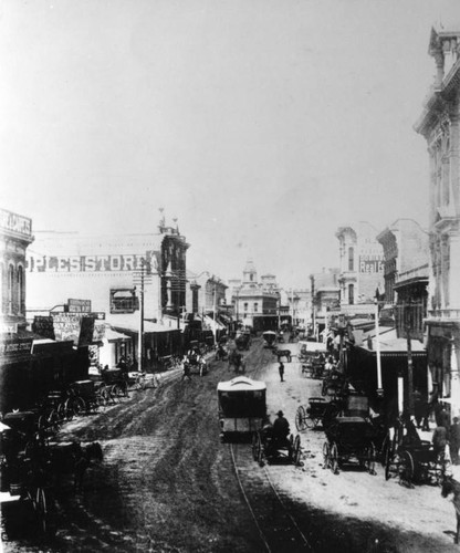 Spring and 1st StreetS, 1885, view 2