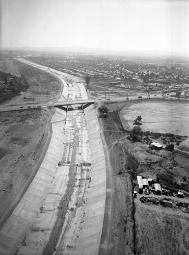 Lower Azusa Rd. and Rio Hondo, El Monte, looking south