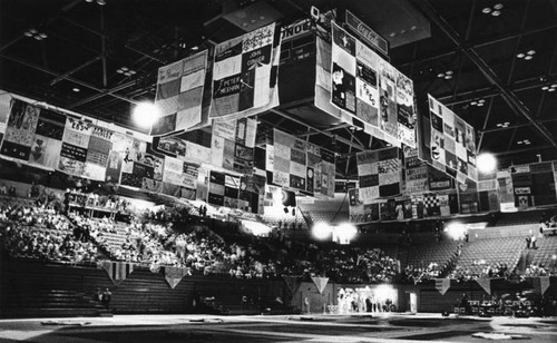 AIDS quilt on display