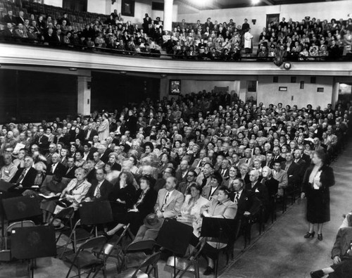 Meeting at Los Angeles High School