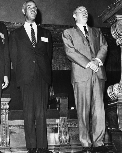 Roy Wilkins and Hubert H. Humphrey