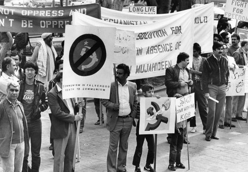 Afghan demonstration at City Hall