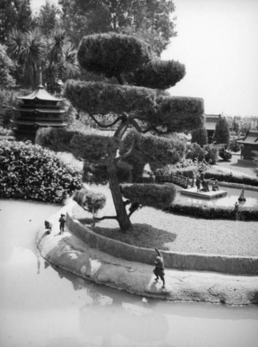 Miniature town, Bernheimer Estate, Pacific Palisades