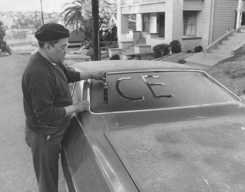 Frost in downtown Los Angeles