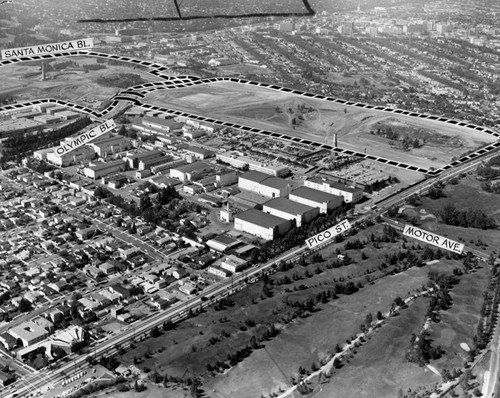 Outline of proposed Century City site