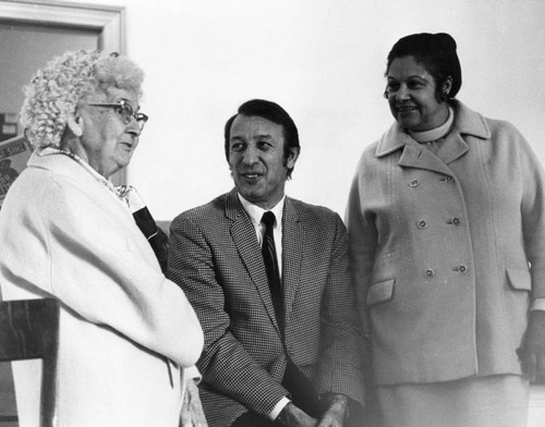 Commissioners at Lincoln Heights Branch Library