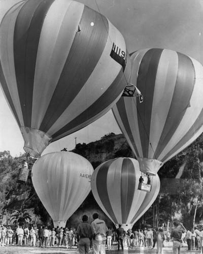 Up, up and away, in my beautiful balloon