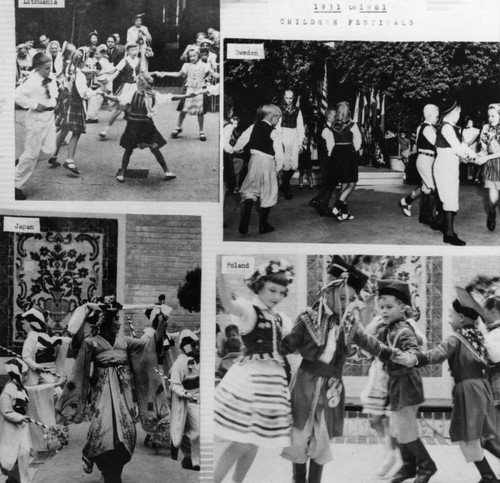 Children dancing at cultural festival