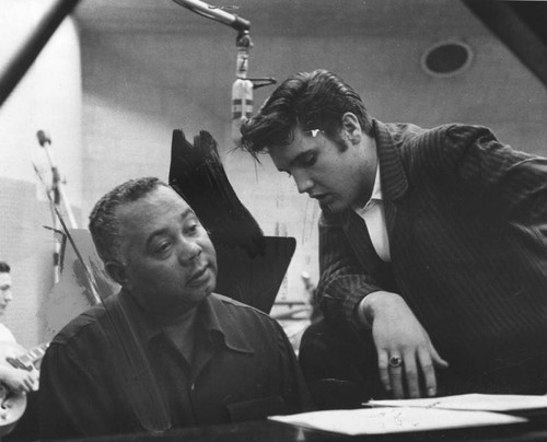 Dudley Brooks with Elvis Presley