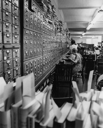 Catalog employees, Los Angeles Public Library