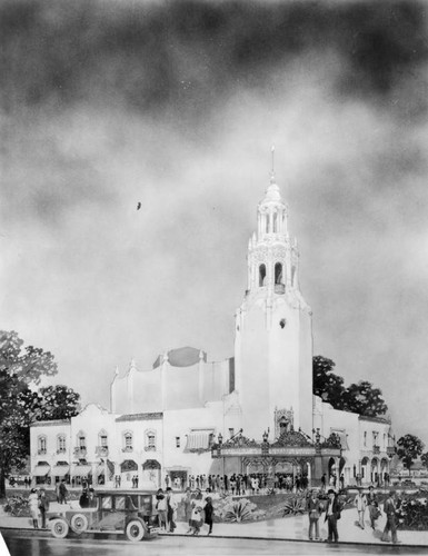 Carthay Circle Theatre, artist's conception