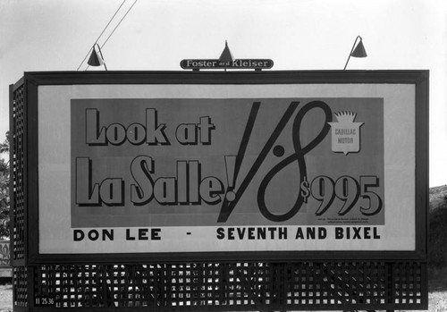 Chrysler La Salle billboard