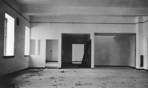 LAPL Central Library construction, Cafeteria interior