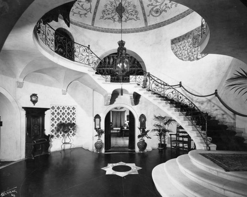 Interior of hallway, Culver residence