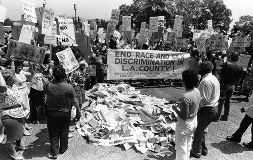 SEIU demonstration