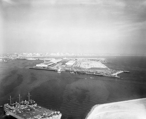 Pier "F", Long Beach Harbor, looking east