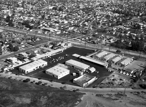 City yards, Huntington Park, looking northeast