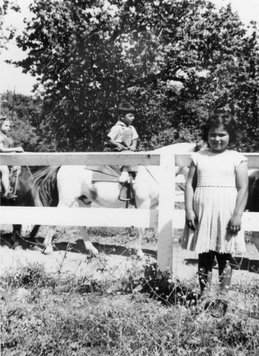 Children and pony ride