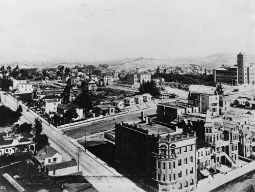 Looking northwest from Courthouse Hill