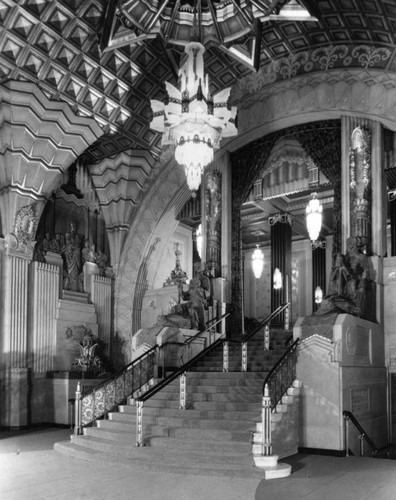 Lobby stairway, Pantages Theatre