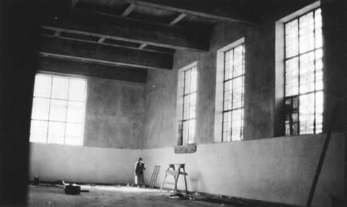 LAPL Central Library construction, interior, view 4