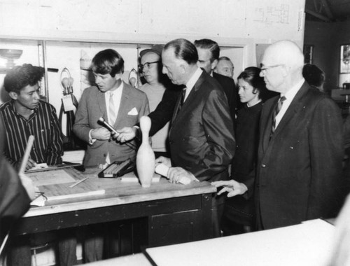 Robert F. Kennedy touring Sherman Indian High School