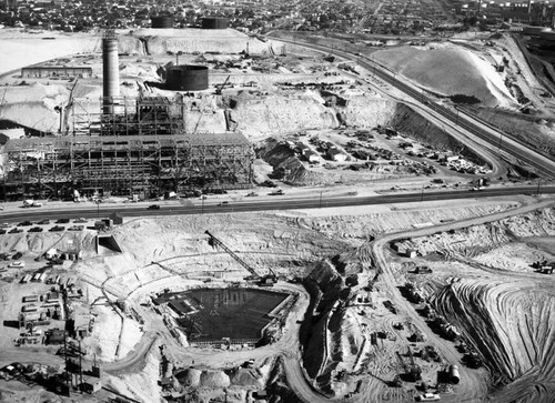 Scattergood Steam Plant, Vista Del Mar, looking east