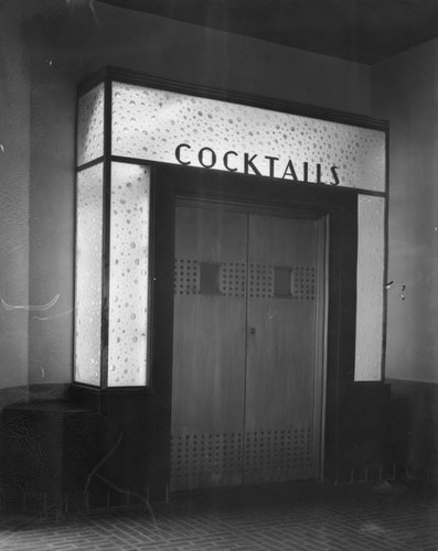 Cocktails doorway, Harvey House