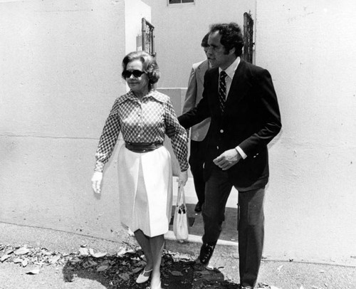 Betty Grable's sister at funeral service