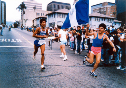 Los Angeles Marathon finish line