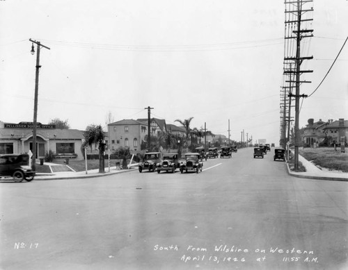 Western Avenue, south from Wilshire Boulevard