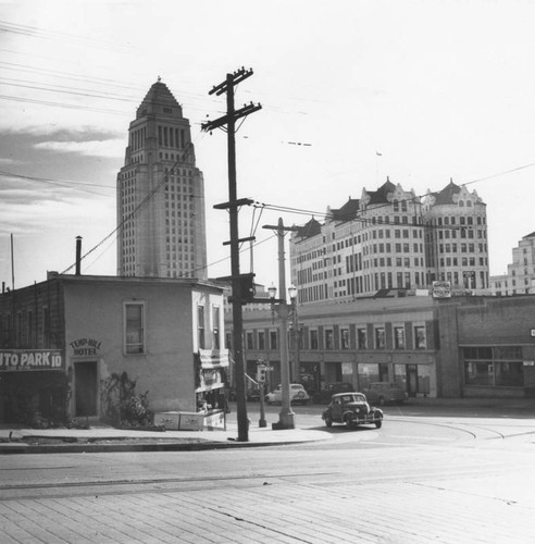 Looking at City Hall, view 4