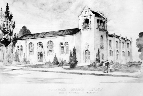 Hollywood Branch, artist's rendering