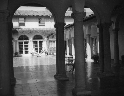 Orr Hall courtyard at Occidental College