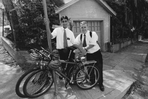 Mormon missionaries on Whitmore, Echo Park