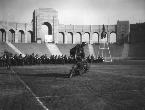 Exhibition of motorcycle officers