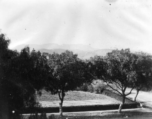 Early view of Cahuenga and Hollywood